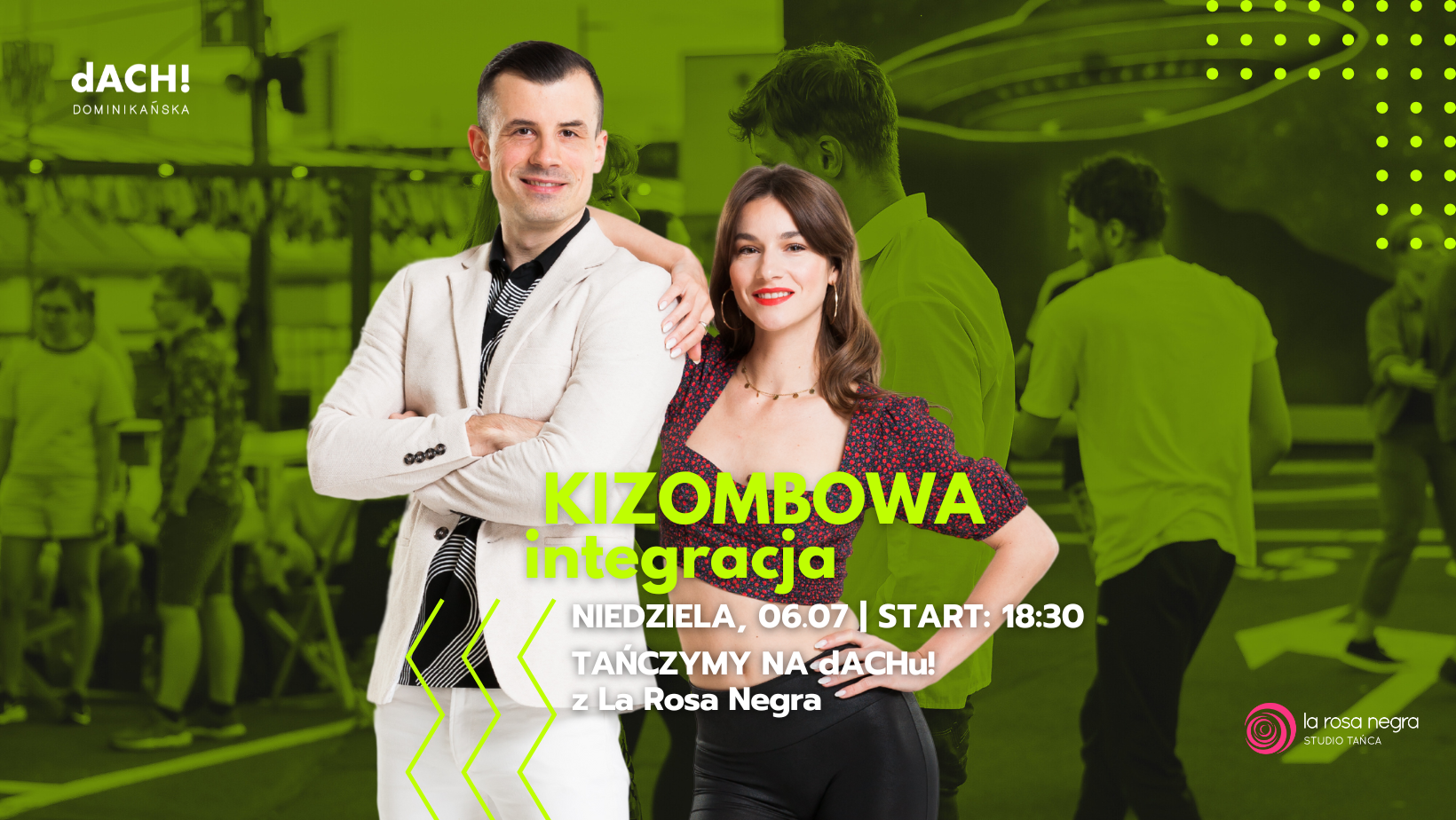 KIZOMBOWA INTEGRACJA: potańcówka na dACHu Dominikańska z Martą i Piotrem!