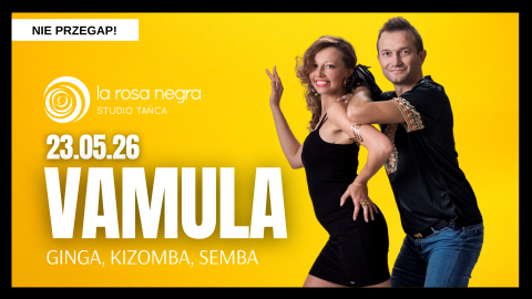 Ginga, kizomba, semba: zajęcia weekendowe z Vamula!